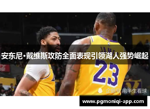 安东尼·戴维斯攻防全面表现引领湖人强势崛起